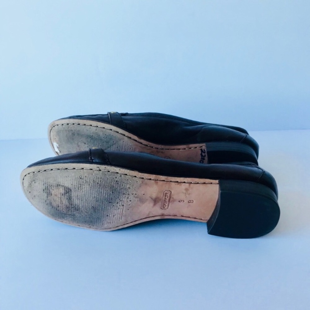 Coach Woman’s Brown Leather Loafers Size 9B - Picture 5 of 8